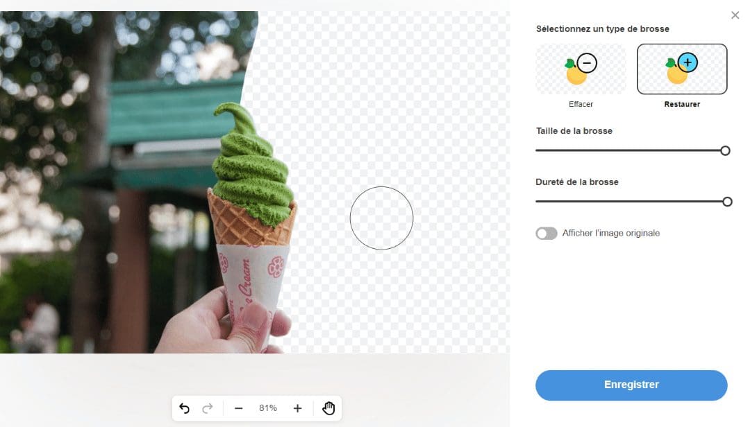 logiciel d'effacement de fond