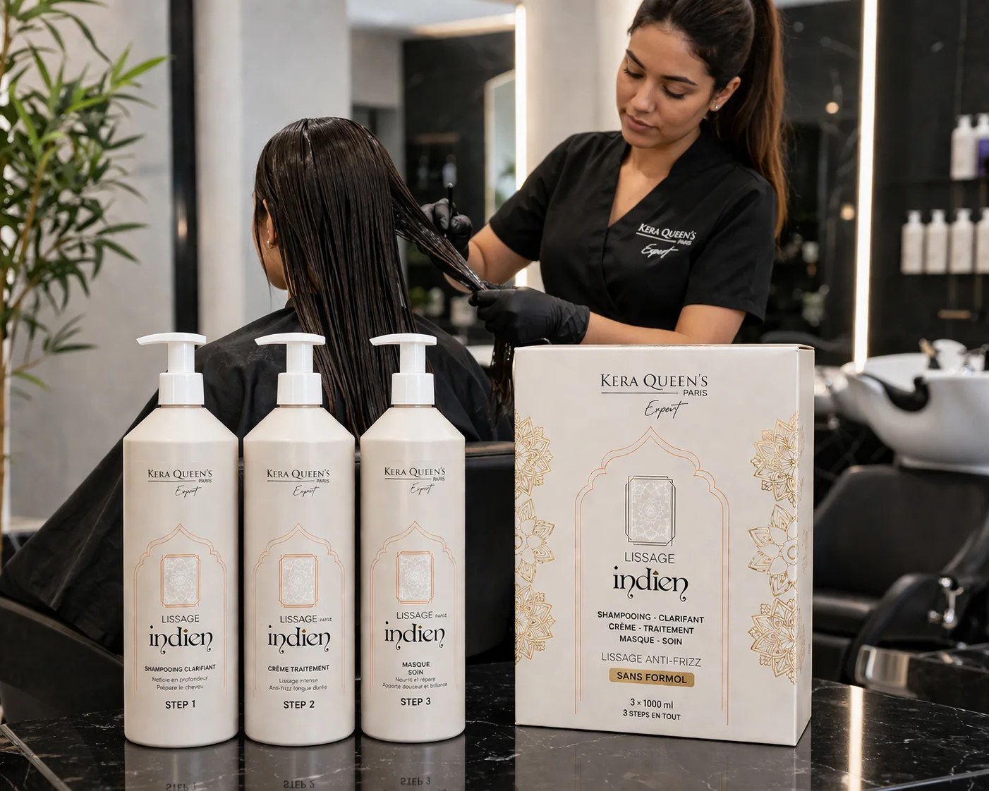 Illustration de l'article Lissage indien : le soin capillaire naturel qui discipline les cheveux